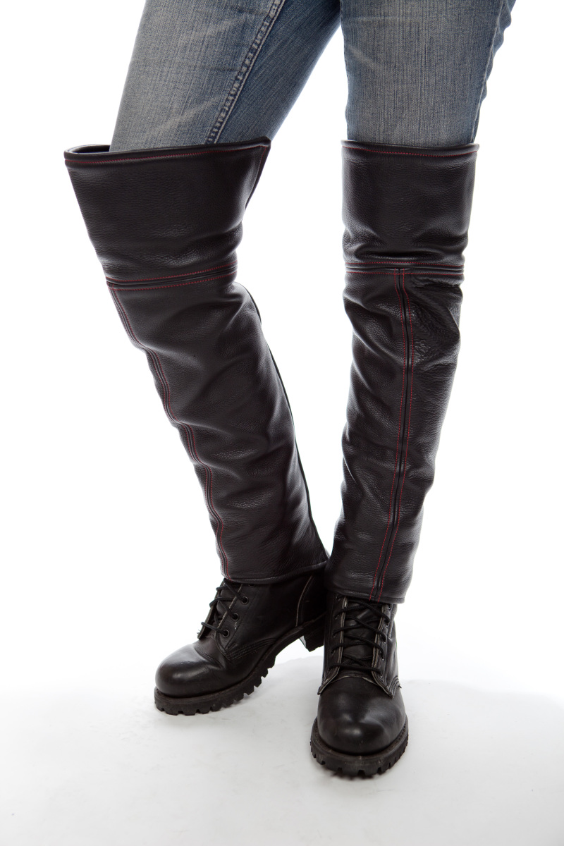 Thigh High Leather Half Chaps