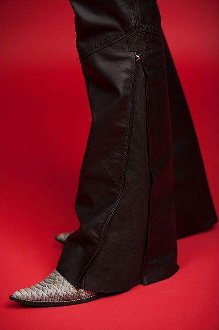 Custom Leather Pants by Lissa Hill