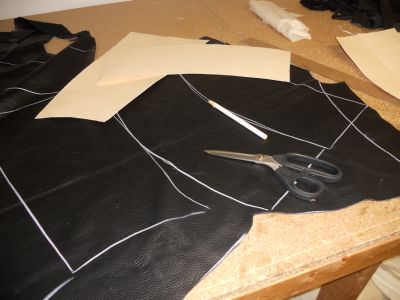 Half Chap Pattern Laid Out