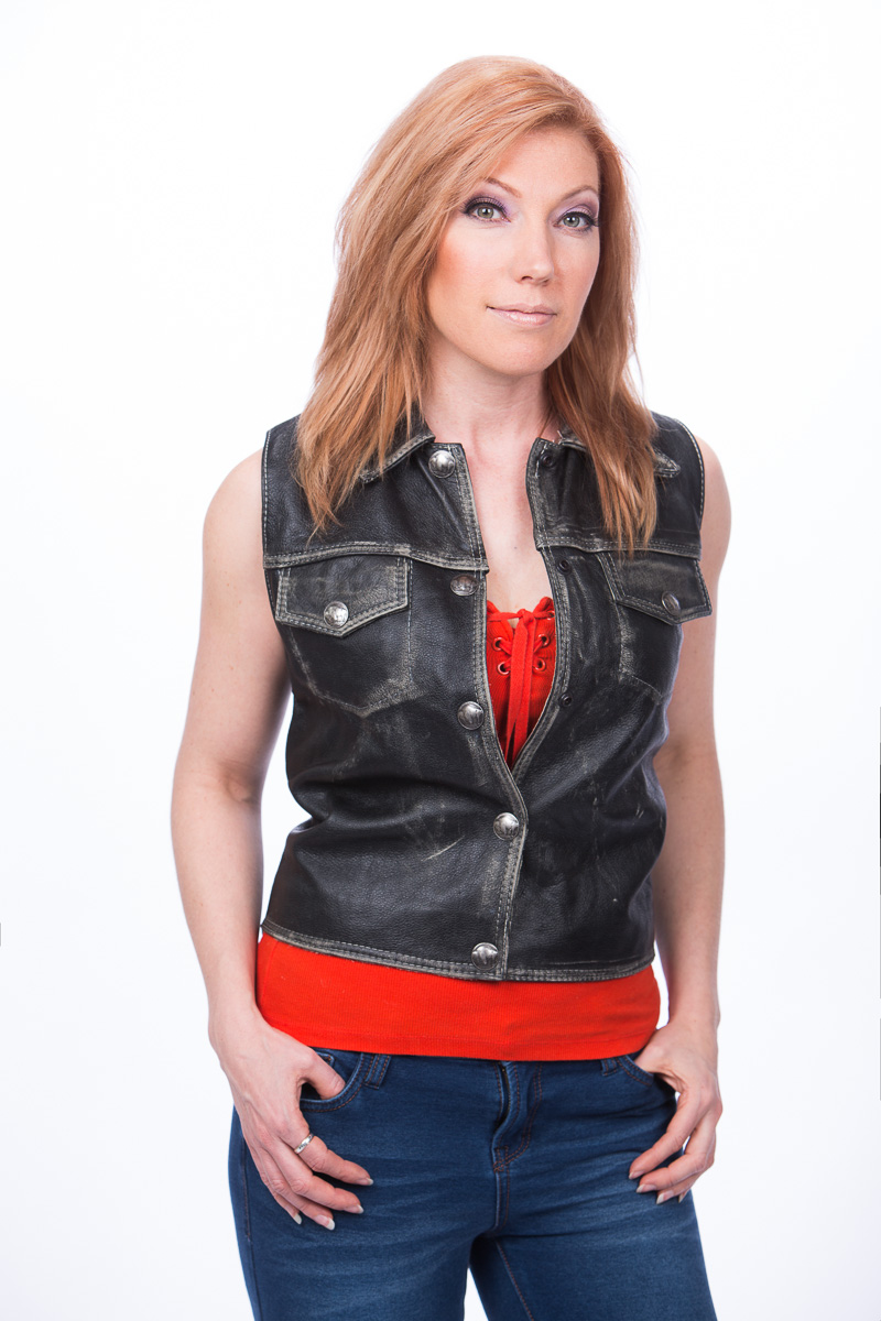 Women's Distressed Corset Back Vest