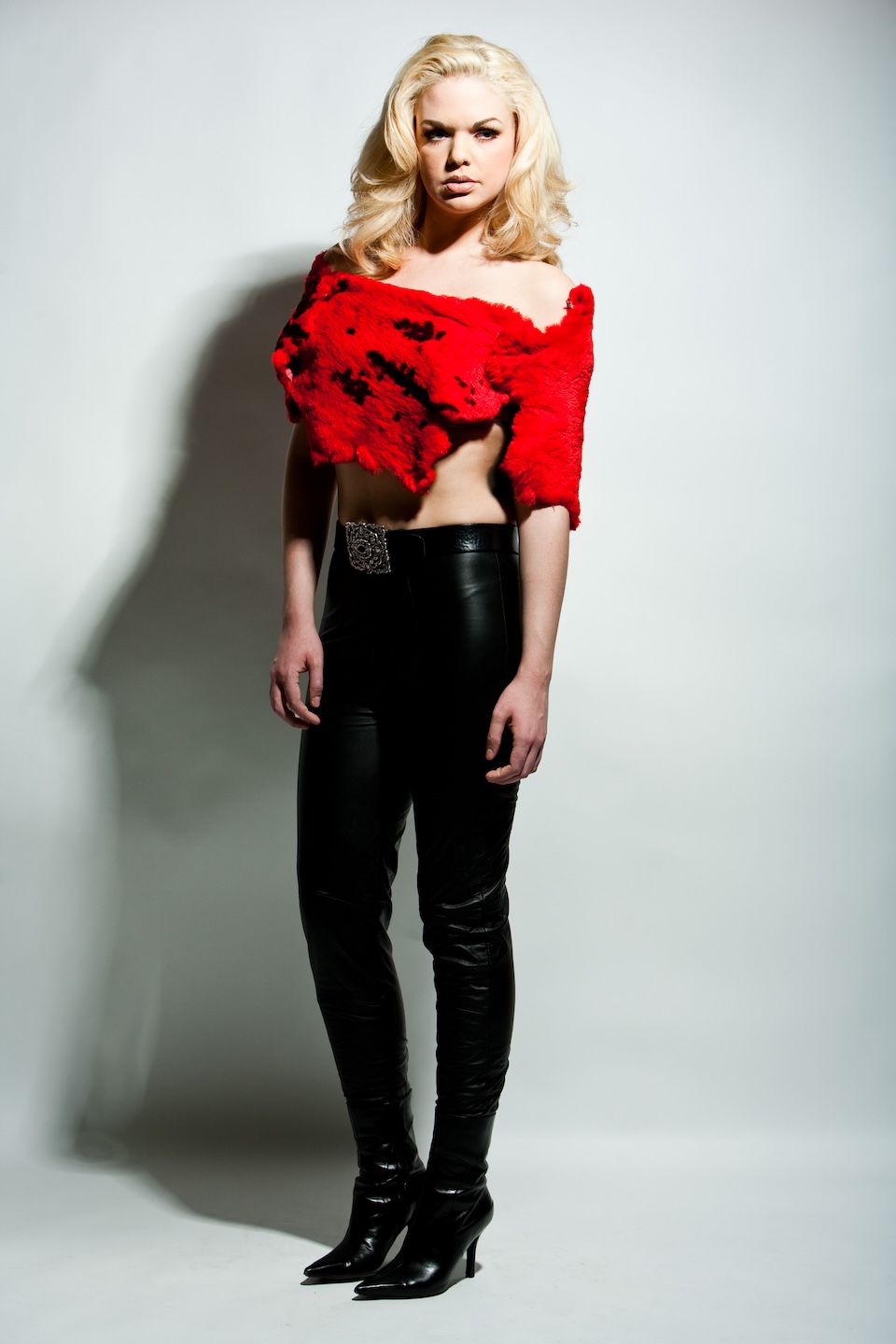 Womens custom fashion leather pants