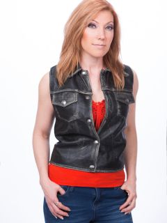 Women’s Distressed Corset Back Vest